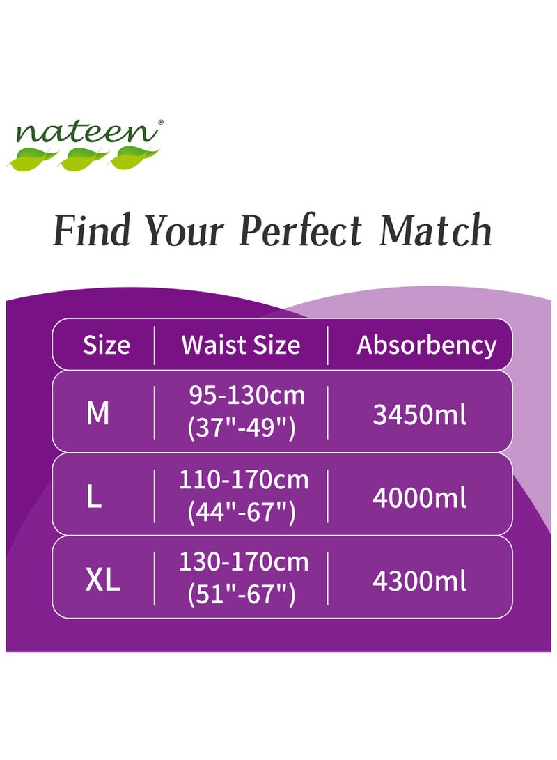 nateen Nateen Flexi Ultra Adult Diapers Pants,ultima absorbency Incontinence Pull Ups,Extra Large,Waist Size 130-170cm,10 Count Adult Pants diaper ,Superior Comfort,Excellent Combination of Protection. (10 Count)  - Image 5