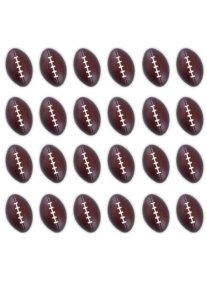 Super Z Outlet Mini Foam Sports Balls 24 Pack for Kids Adults Mini Baseball Football Basketball Soccer Stress Bulk Toy Game Party Decoration Small Relaxable (Football) - Image 1