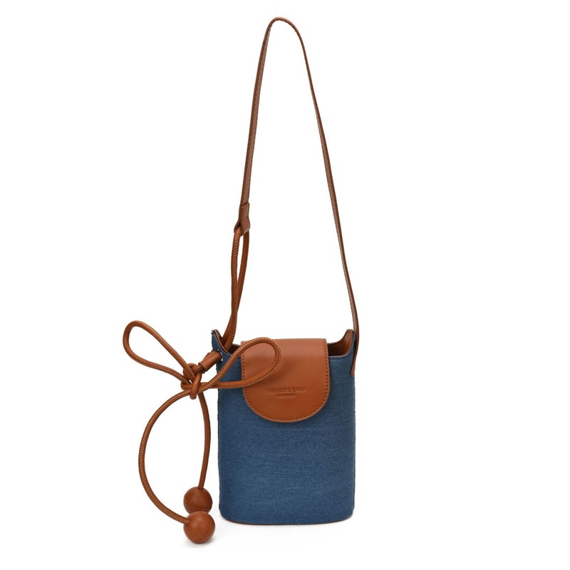 Korean Design Polka Dot Bucket Bag Crossbody - Image 4