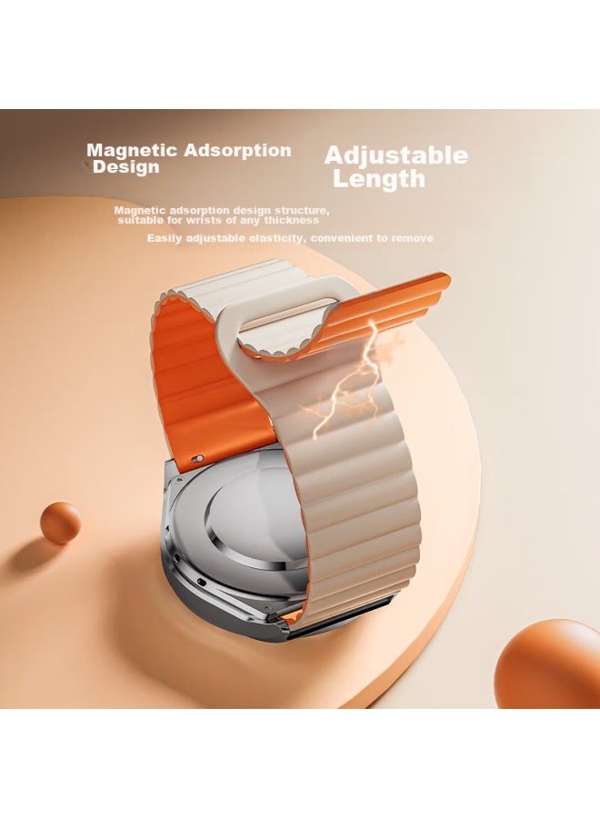 Mssm Compatible Liquid Silicone Magnetic Loop Strap For Huawei Watch 4 Pro/gt5/gt4/gt5 Pro 46/48mm Dial - 22mm - Image 4