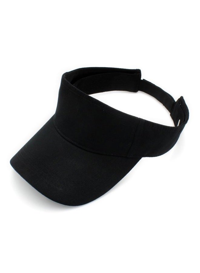 Top Level Sun Sports Visor Men Women - One Size Cap Hat, BLK, Black, One size - Image 1