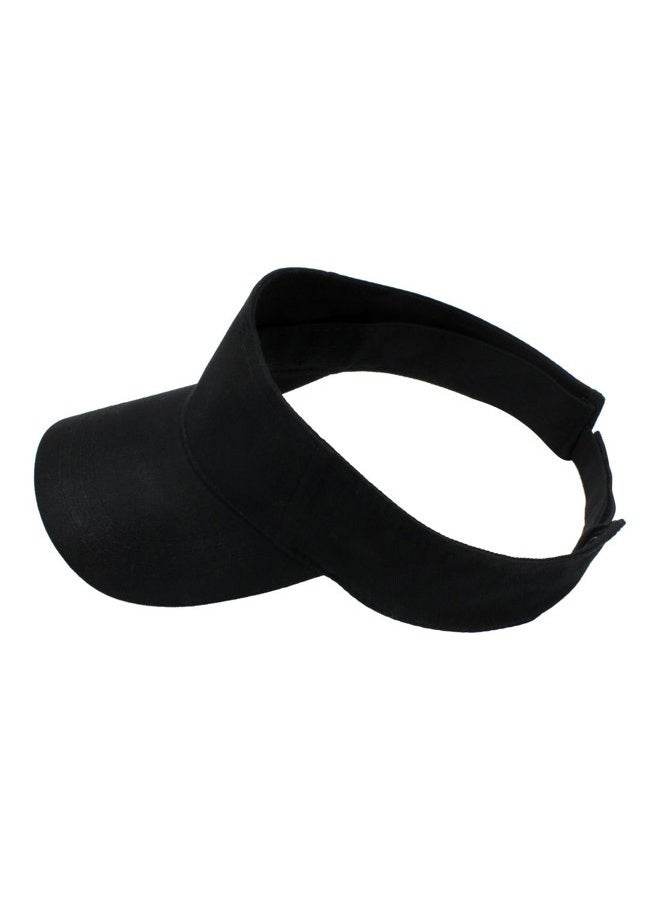Top Level Sun Sports Visor Men Women - One Size Cap Hat, BLK, Black, One size - Image 2