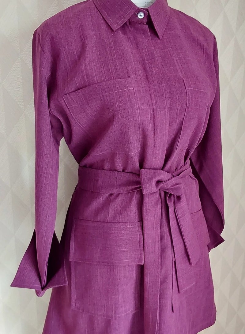 ALREESH ALBANAFSAJI TRAVEL SET purple