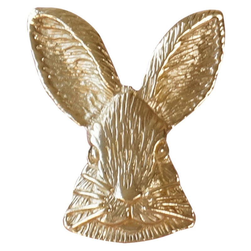 Brass Rabbit Head Pull Handle Cabinet Door Knob Drawer Knob for Cupboard Closet Furniture - Image 2