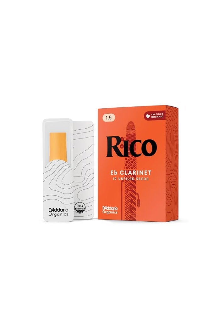 Rico by D'Addario Eb Clarinet Reeds, Strength 1.5, 10-Pack - Image 1