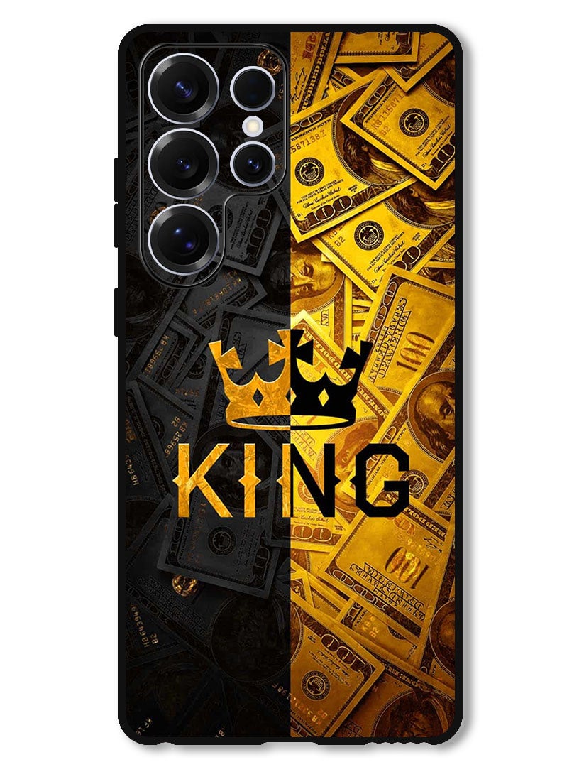 Theodor Protective Case Anti Scratch Shock Proof Bumper Cover For Samsung Galaxy S25 Ultra King Gold - Image 1