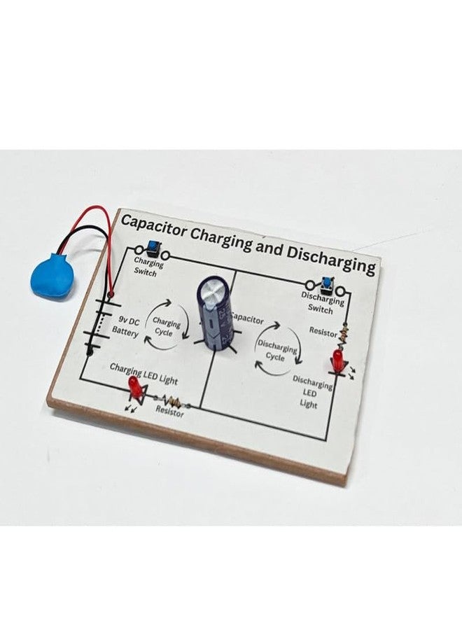 ERH India Class 12 School Students Science Project Physics Experiment Charging and Discharging of Capacitor Working Model Kit - Image 5