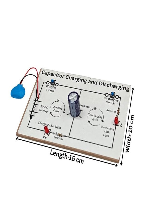 ERH India Class 12 School Students Science Project Physics Experiment Charging and Discharging of Capacitor Working Model Kit - Image 2