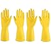 IUCGE Yellow Protective Gloves 2 Pairs Small Reusable Antislip Design - Image 1