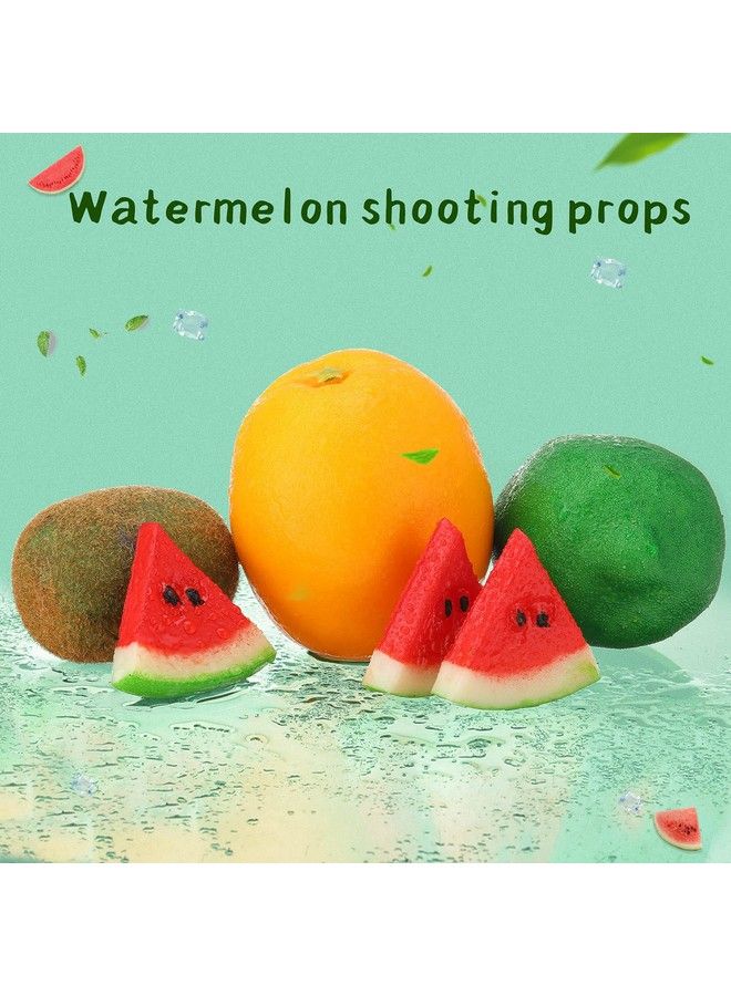 Mtlee 18 Pieces Fake Watermelon Slices Mini Fake Watermelon Decor Artificial Watermelon Realistic Simulation Artificial Fruit Decoration Watermelon Decor For Home Kitchen Party Decor Photography Prop - Image 5
