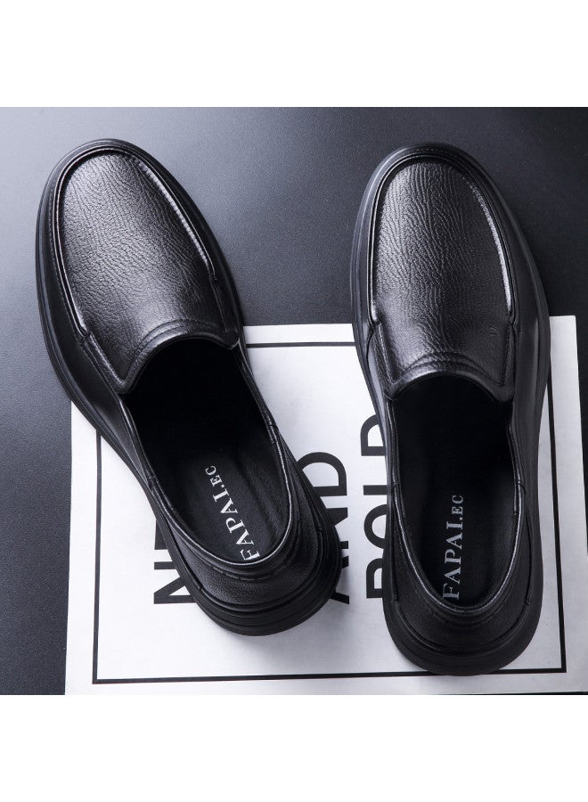 Fapai New Style Slip-on Casual Leather Shoes Breathable Lightweight Loafers Driving Shoes Men - Image 2