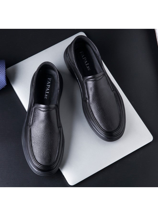Fapai New Style Slip-on Casual Leather Shoes Breathable Lightweight Loafers Driving Shoes Men - Image 5