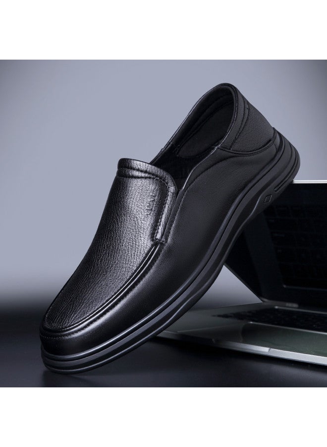 Fapai New Style Slip-on Casual Leather Shoes Breathable Lightweight Loafers Driving Shoes Men - Image 4