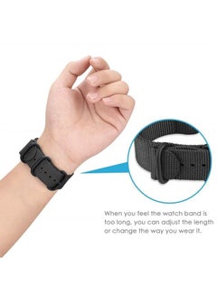 Fintie Band Compatible with Garmin Vivoactive 3/Garmin Venu Sq/Venu 2 Plus, 20mm Soft Nylon Replacement Strap Band Compatible Samsung Galaxy 42mm/Galaxy Watch 3 41mm/Galaxy Watch Active 2 40mm/44mm, B  - Image 3