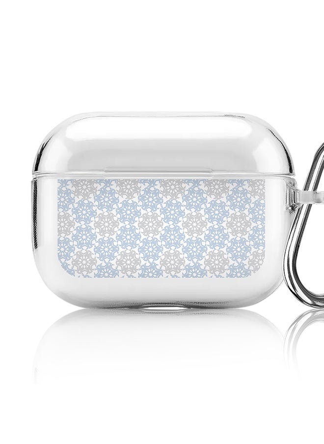 Stylizedd Classic Clear printed Case for Apple AirPods Pro 2nd Generation Thin Transparent Cover [Designed for Apple AirPods Pro 2nd Generation] - Frozen Snowflakes  - Image 1