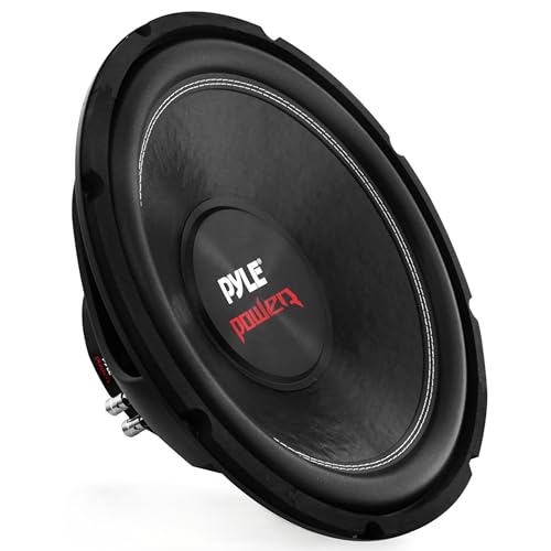 Pyle Car Subwoofer Audio Speaker 8in NonPressed Paper Cone Black Plastic Basket Dual Voice Coil 4 Ohm Impedance 800 Watt Power and Foam Surround for Vehicle Stereo Sound System PLPW8D