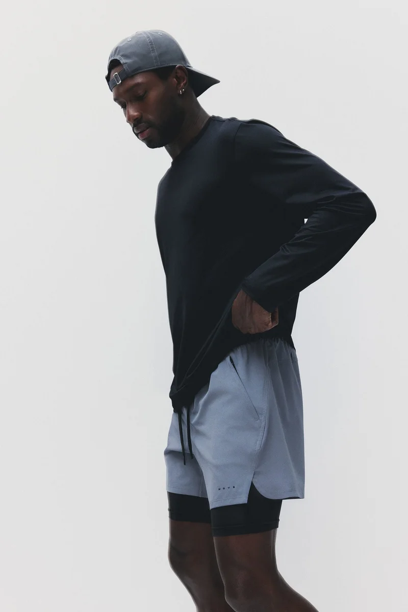 H&M  Double-layered sports shorts with DryMove™ for Men | Best Price UAE