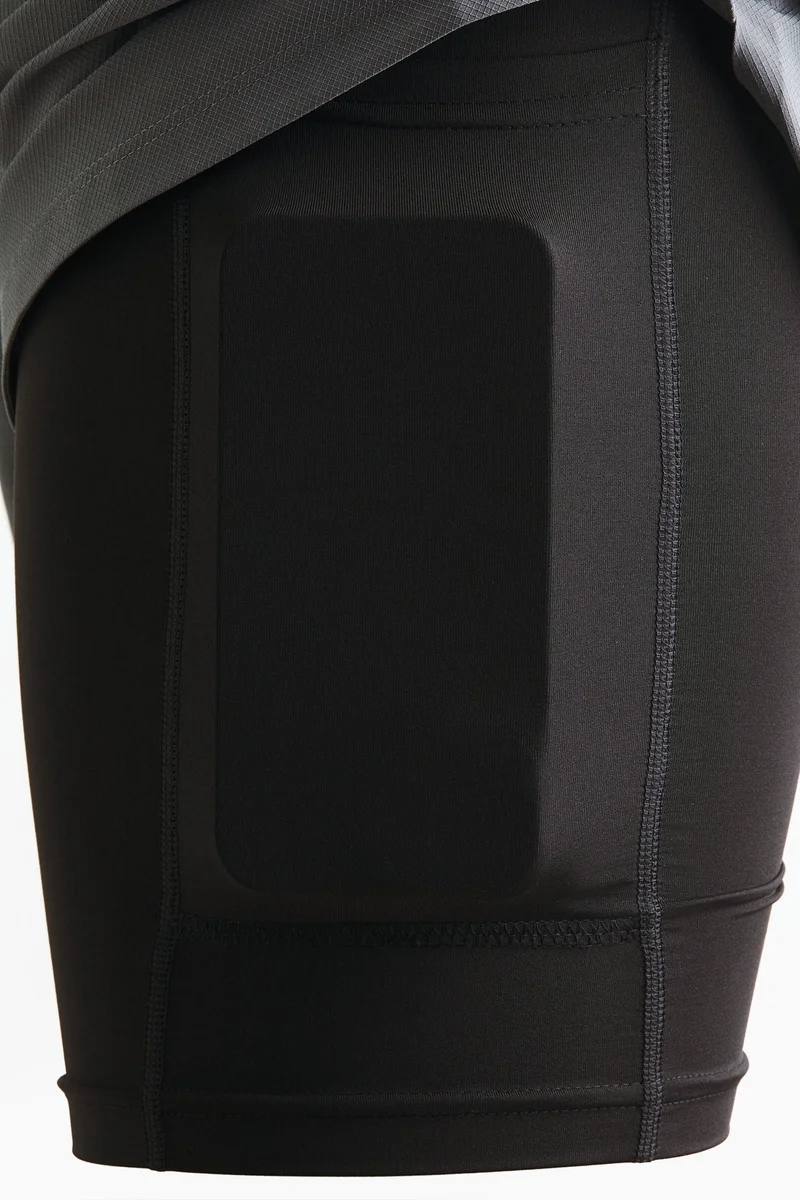 H&M  Double-layered sports shorts with DryMove™ for Men | Best Price UAE