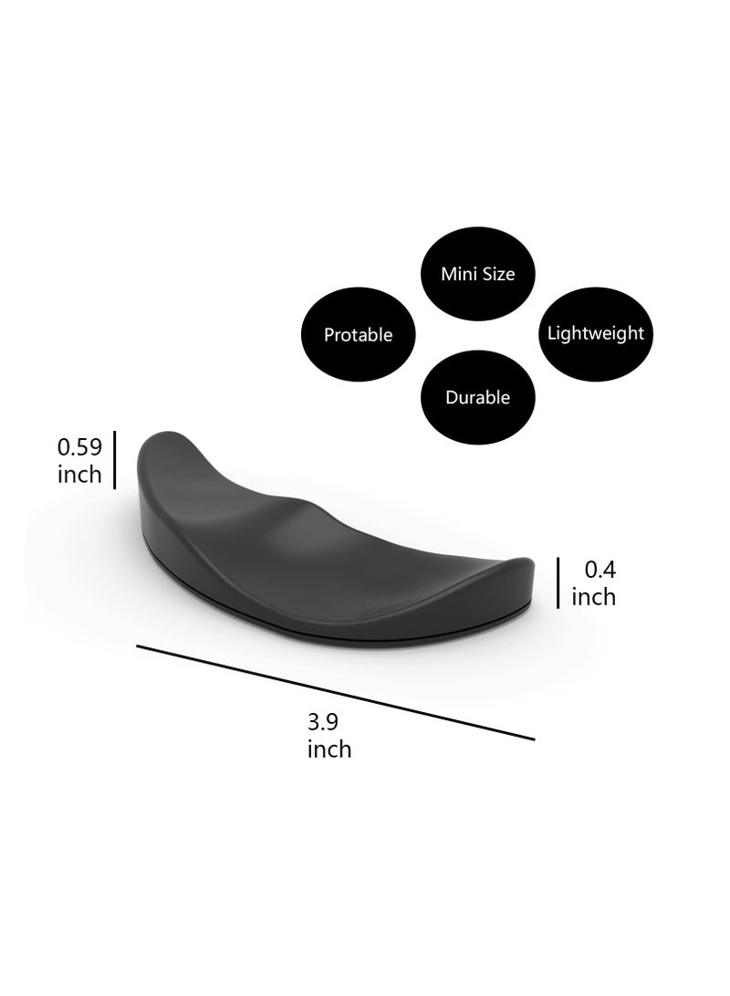 Chabeia For Right Hand,Mouse Palm Pad, Tenosynovitis relief,Ergonomic Mouse Wrist Rest, Gliding Wrist Pad Moves Mouse Gamer Streamer Content Creator,Ergonomic Wrist Rest for Mouse,Sliding Palm Wrist Support Pad, Carpal Tunnel and Pain Relief, Desk Accessories for Office Work, Gaming, Coding,Black  - Image 2