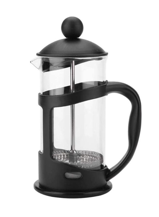 French Press Coffee Maker Black/Clear 600ml