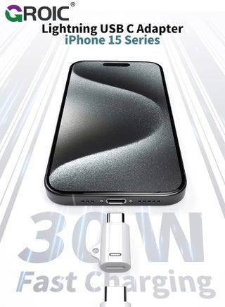 2 حزمة من محول USB C إلى Lightning، محول Type C أنثى إلى Lightning Male، متوافق مع iPhone 15/15 Plus/15 Pro/15 Pro Max iPad Air والمزيد من أجهزة النوع C التي تدعم شحن نقل البيانات - view 4