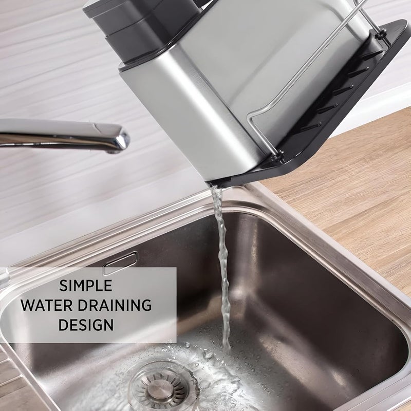Cazlee Heavy Duty 304 Stainless Steel Soap Dispenser for Bathroom Kitchen 1100ml - Image 4