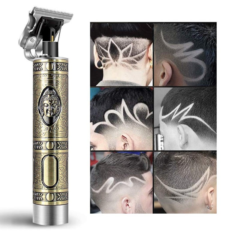 NikrimProfessional Rechargeable Cordless Electric Hair Clippers Trimmer Hair cutting Kit with 4 Guide Combs for Men TBlade Hair Trimmer Waterproof Grooming Kit Beard Shaver120 min runtime - Image 1
