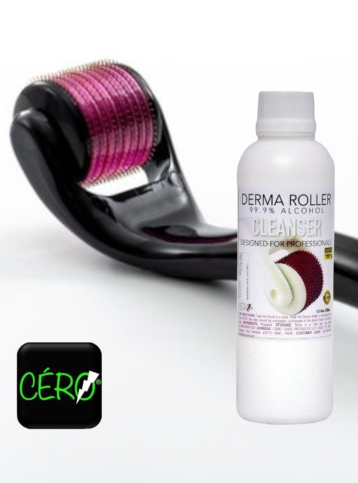 CERO ® Derma Roller Decontaminant Cleanser 99.9% Alcohol (200ml) – Derma Roller Cleaner Alcohol For Safe & Hygienic Derma Rolling, Eliminates Bacteria, Ensures Skin Safety & Protection - Image 4