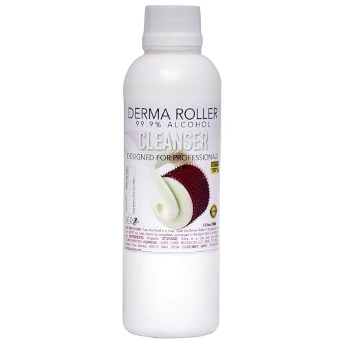 CERO ® Derma Roller Decontaminant Cleanser 99.9% Alcohol (200ml) – Derma Roller Cleaner Alcohol For Safe & Hygienic Derma Rolling, Eliminates Bacteria, Ensures Skin Safety & Protection - Image 1