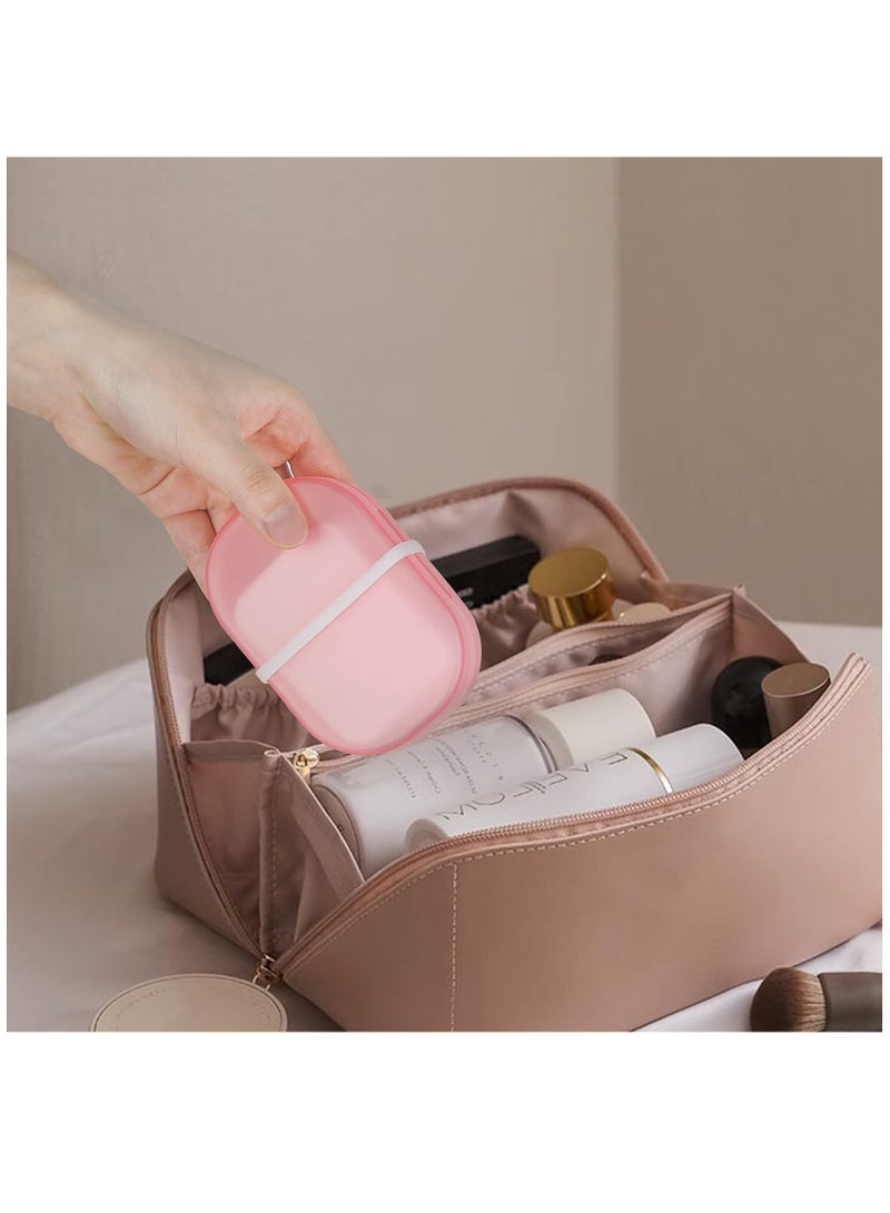 Portable Travel Soap Container Set - 4 Pack Soap Dishes with Sponge Pads, Ideal for Shower, Camping, Gym & Travel  - Image 4
