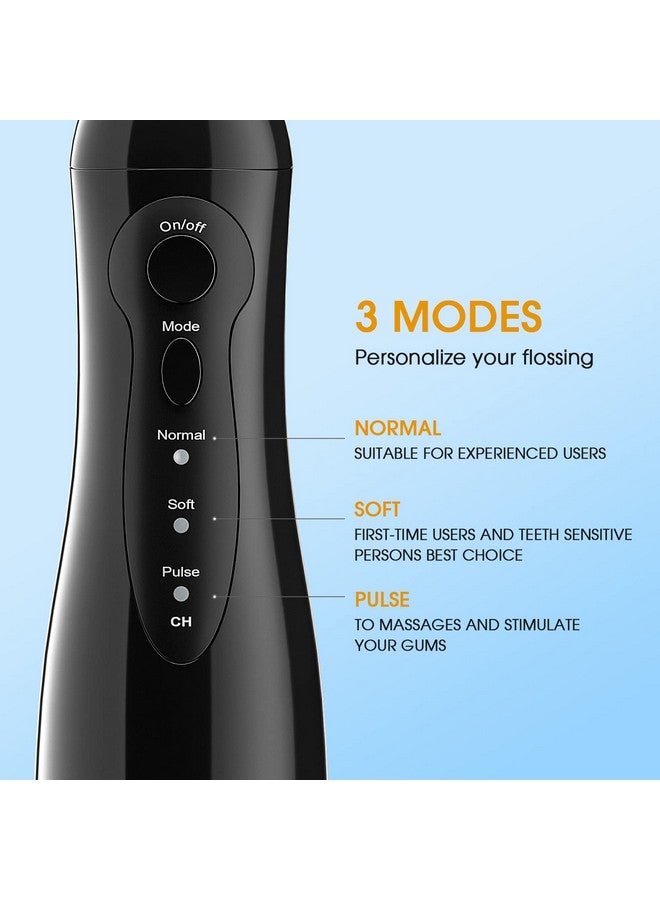 Hangsun Water Flossers for Teeth Cordless Portable Dental Oral Irrigator HOC760 300ML Rechargeable IPX7 Waterproof Water Teeth Cleaner Picks for Home Travel with 8 Jet Tips - Image 3