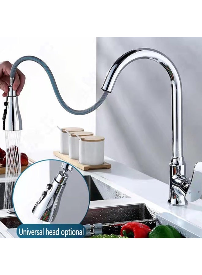 كاست ويف مهوية صنبور دوارة 360 درجة مع 3 أوضاع لإخراج المياه - موفرة للمياه، مقاومة للرذاذ، ملحق رأس رش للمطبخ والحمام، موسع صنبور عالمي للحنفيات مقاس 22-24 مم - Image 5