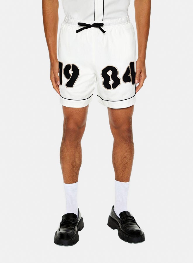 FOREVER 21 Patch Drawstring Shorts - Image 1