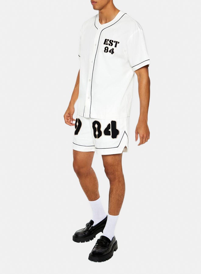 FOREVER 21 Patch Drawstring Shorts - Image 3