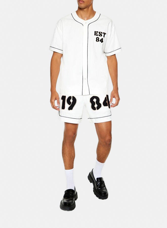 FOREVER 21 Patch Drawstring Shorts - Image 5