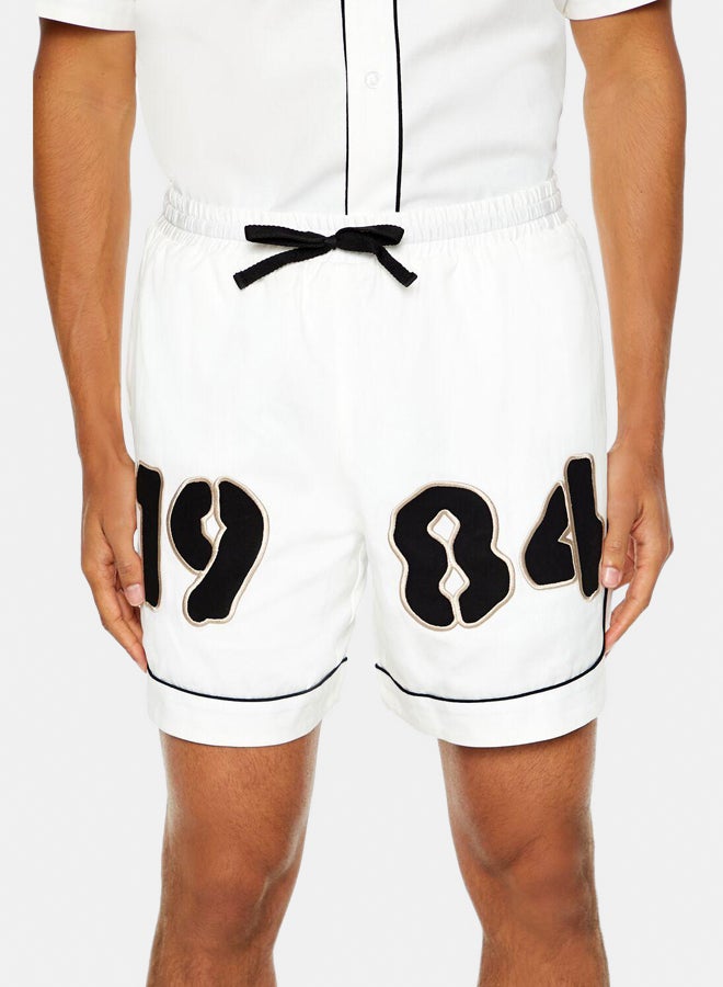 FOREVER 21 Patch Drawstring Shorts - Image 4