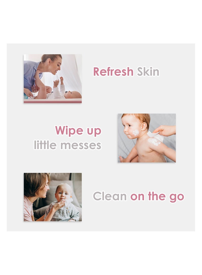 Cool & Cool Cool & Cool Baby Water Content Wipes 64's  Ultra Sensitive, Fragrance-Free - Image 5