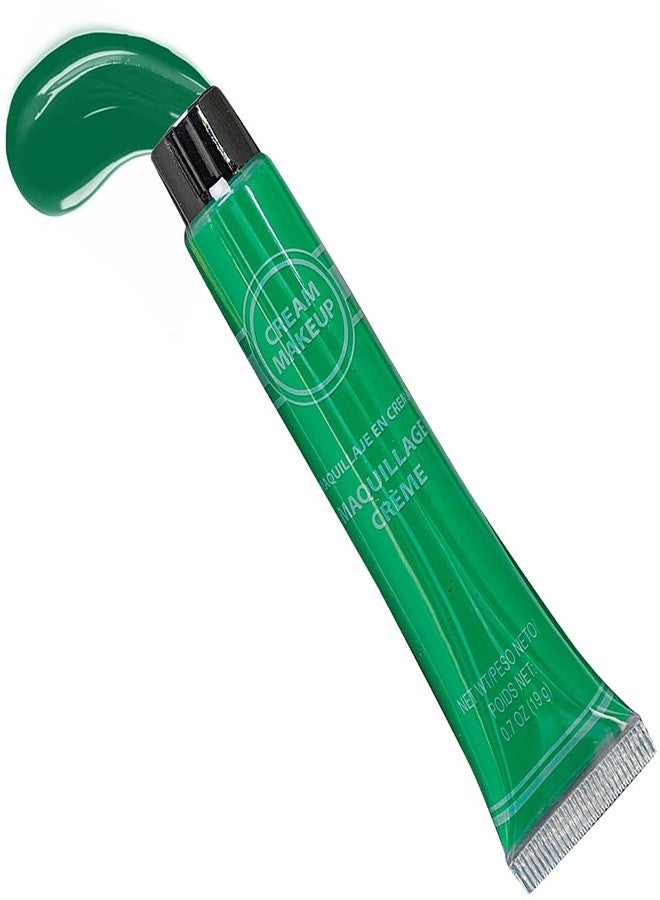 Amscan Green Cream Makeup Tube - 0.7 oz. (Pack of 1) - Vibrant Color & Pigmented Perfect for Festive & Creative Looks - Image 1