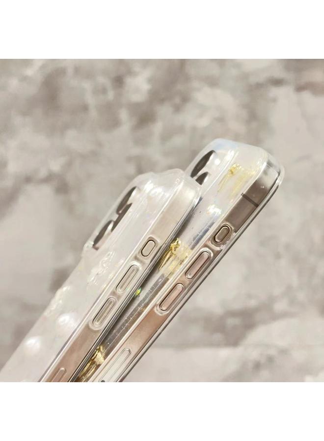 S-TOP Case For iPhone 13 Pro Glitter Pearl Butterfly TPU Phone Case - Image 5