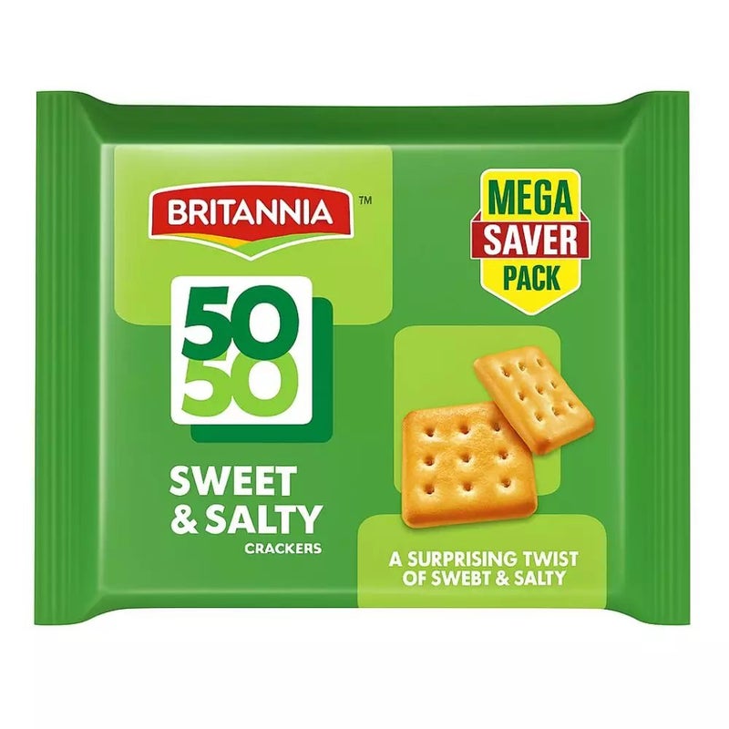 Britannia 50 50 Sweet And Salty Crackers- 10X62gms