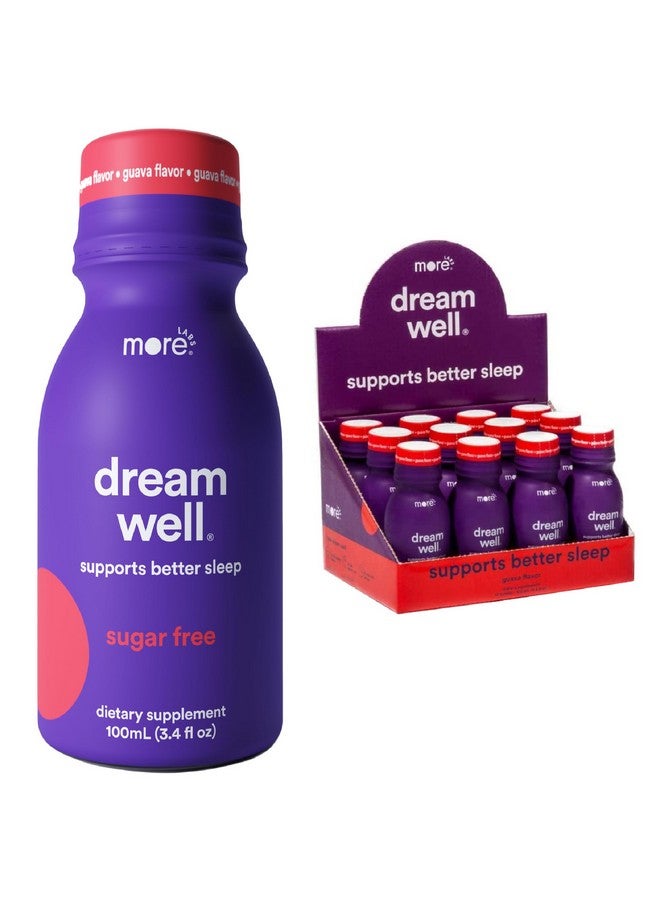More Labs Dream Well, Holistic Sleep Drink Solution, Non-Habit Forming with Lemon Balm, Jujube Seed, Melatonin, Glycine (Pack of 12) - Image 1