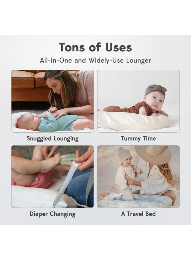 مهد اطفال, مفرش مواليد, سرير أطفال رضع، سرير سفر للأطفال، سرير استرخاء للأطفال، سرير داخلي ناعم ومسامي، يلتف بزاوية 360 درجة، مناسب لعمر 0-12 شهرًا، هدية مثالية للآباء الجدد، مصنوع من القطن 100%، يلتف بزاوية 360 درجة. - Image 5