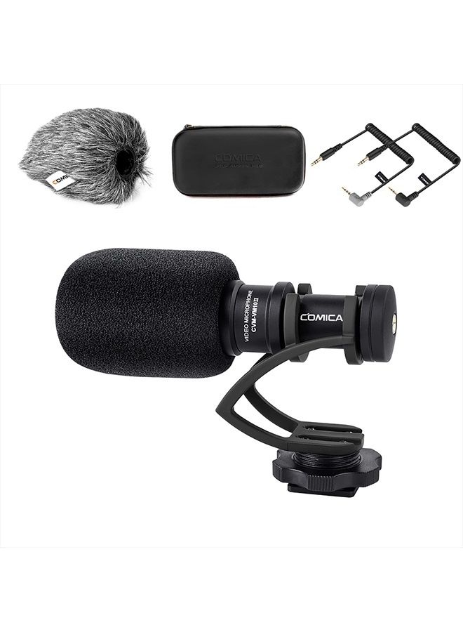 COMICA Camera Microphone,Comica CVM-VM10II Professional Video Microphone with Shock Mount, Deadcat,Compact Shotgun Mic Compatible with iPhone,DSLR Camera,Android Smartphones- Perfect for TikTok YouTube Vlog - Image 1