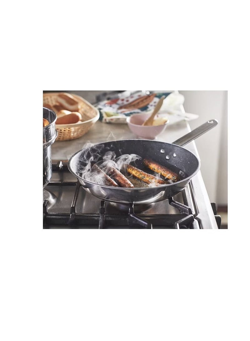 مقلاة ، ستنلس ستيل / طلاء غير لاصق 24 سم - Image 2