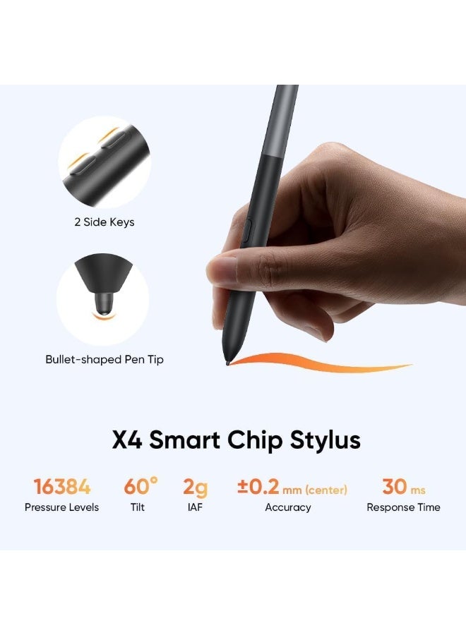 XP-PEN Artist 12 (3rd Gen) 11.9" Drawing Tablet with Screen, X4 Pen 16K Pressure, Dial Wheels + 8 Shortcut Keys, AG Etched Glass - Image 2