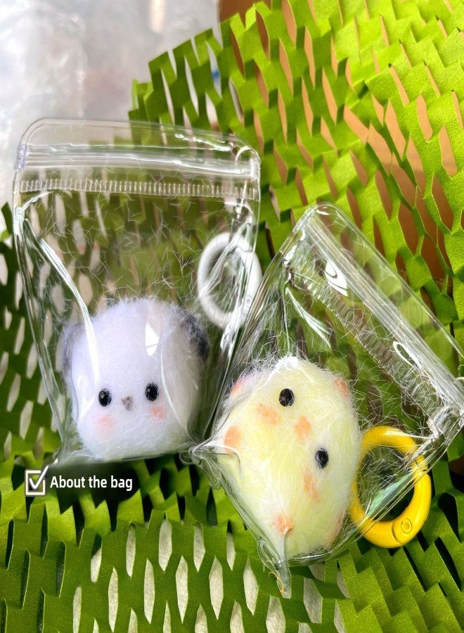 Homemade Mud Sense Silicone Pinch Finished Piggy Puppy Chick Baby Decompression Schoolbag Keychain Pendant Student Toy(Chicken silicone pinch 10g [about 3*3cm]) - Image 5