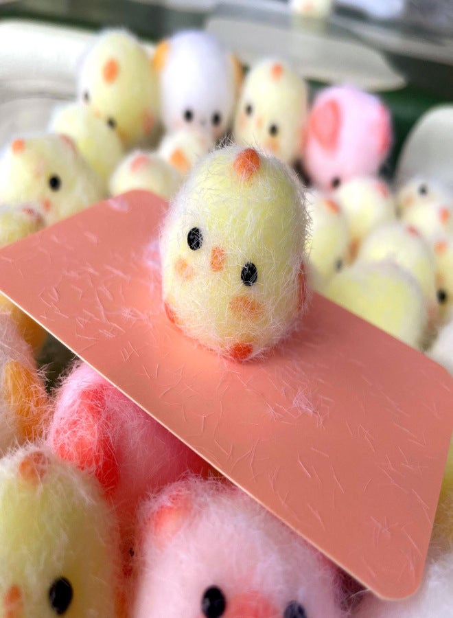 Homemade Mud Sense Silicone Pinch Finished Piggy Puppy Chick Baby Decompression Schoolbag Keychain Pendant Student Toy(Chicken silicone pinch 10g [about 3*3cm]) - Image 1