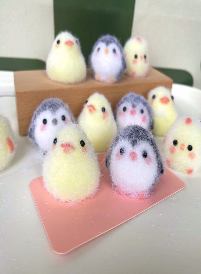 Homemade Mud Sense Silicone Pinch Finished Piggy Puppy Chick Baby Decompression Schoolbag Keychain Pendant Student Toy(Chicken silicone pinch 10g [about 3*3cm]) - Image 4