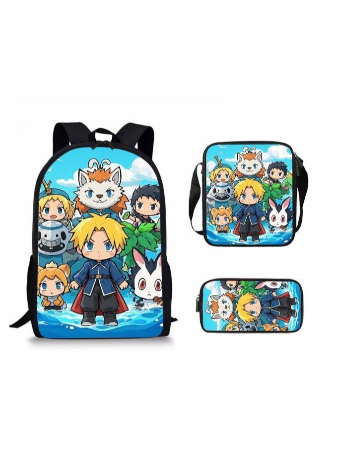 Cartoon style universal three-piece schoolbag - 641  - Image 2