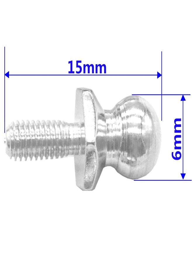 Vgoohobby 8PCS Vgoohobby Metal Ball Head Screws Fasteners Fixing Spherical Bolts Compatible with Himoto Redcat 1/10 RC Car Buggy Truck - Image 3